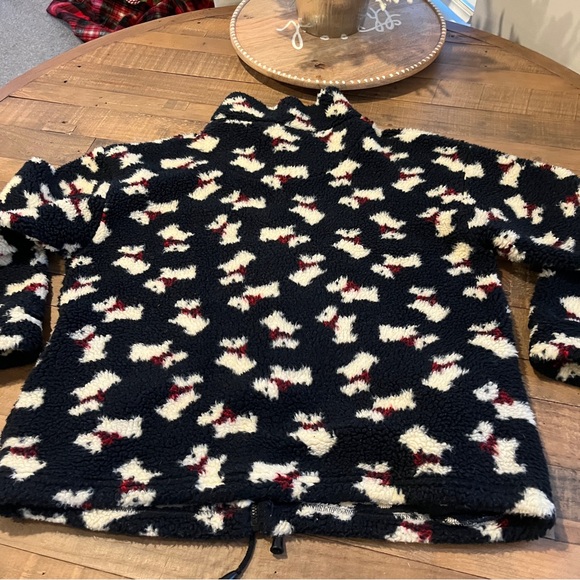 Radish Countrywear Sherpa Fleece Zip Up Jacket Scotty Dogs Scottish Terriers L - Picture 6 of 16